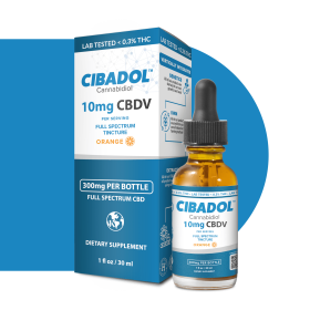 Cibadol 300mg CBDV Tincture with Natural Orange Citrus Flavor