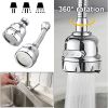 Kitchen Faucet Sprayer 360Â° Rotating Splashproof Booster Shower Filter Kitchen Water Filter Bathroom Shower Head Water Saver
