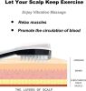 Electric Scalp Massager;  Hair Massage Brush;  Massage Comb w/ Soft Rubber