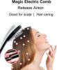 Electric Scalp Massager;  Hair Massage Brush;  Massage Comb w/ Soft Rubber